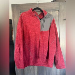Eddie Bauer Red and Gray Pullover